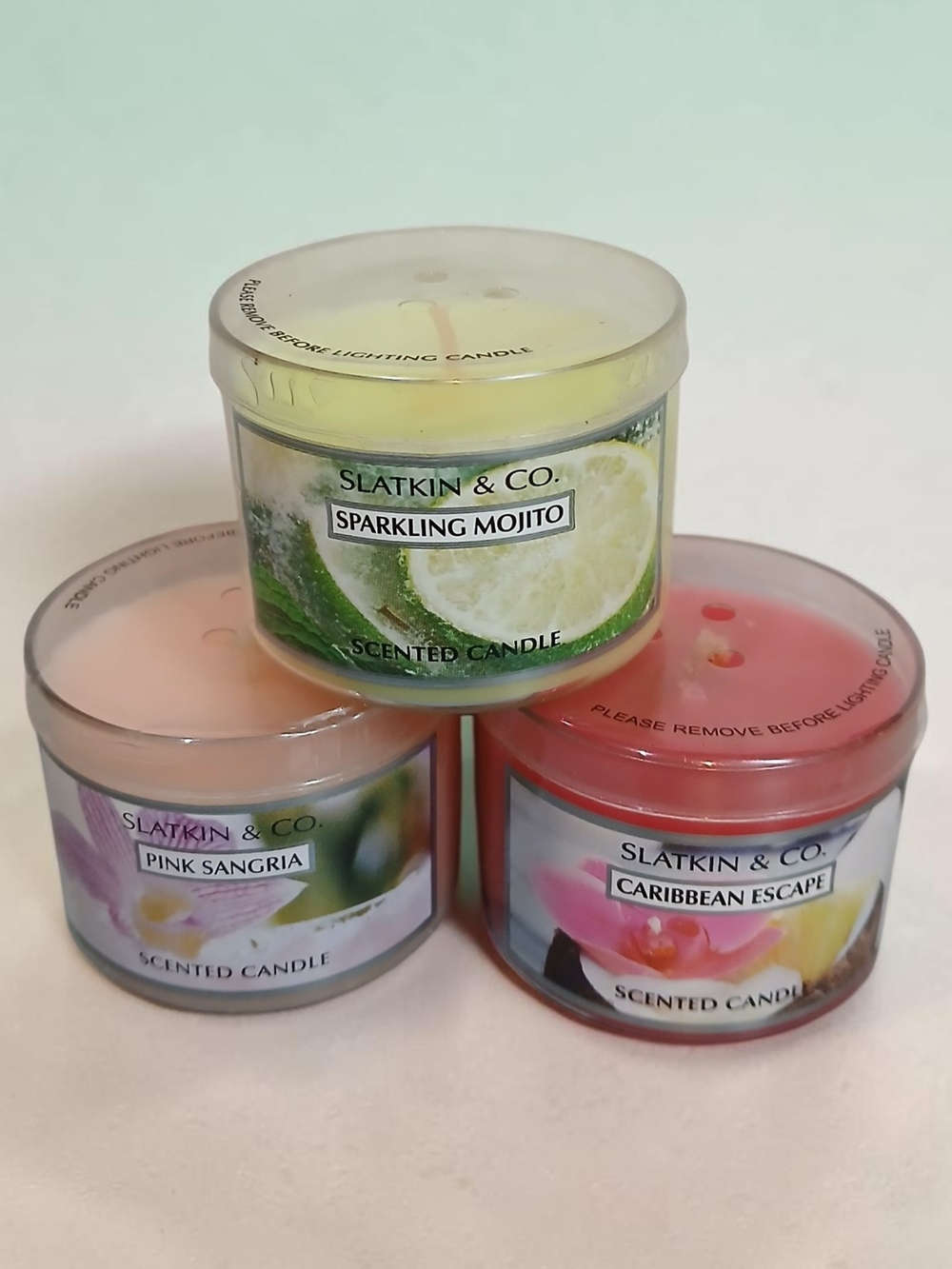 Slatkin & Co. Sparkling Mojito Scented Candle - Yellow